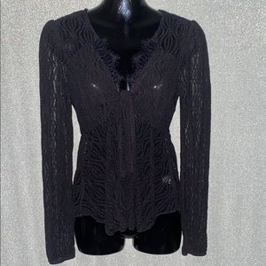 Sheer black shirt